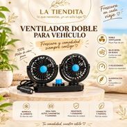 VENTILADOR DOBLE PARA CARRO - Img 58038988