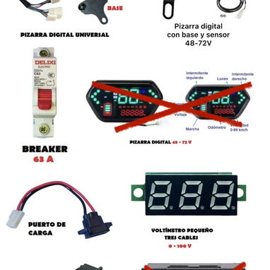 Accesorios y piezas de motos eléctricas y bicimotos - 7/10