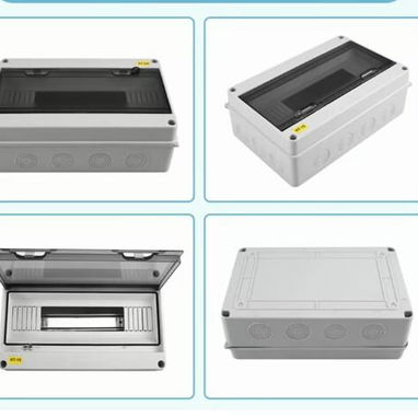 Caja de Distribución Eléctrica MCB Modelo H15 de 15 Vías IP65 IK08 PC+ABS con Cubierta Transparente - 3/3