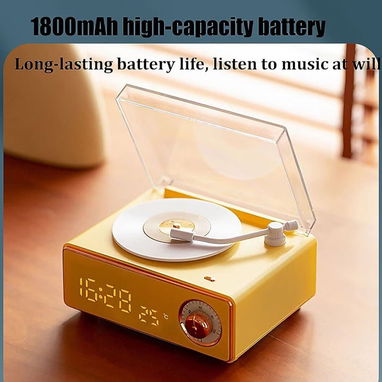 🍑Bocina Retro Bluetooth Victrola – Sonido 360°🍑 - 5/8