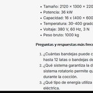 Horno eléctrico de panaderia - Img 56602099