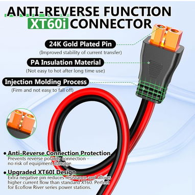 CABLE FOTOBOLTAICO DE 15 mtrs ORIGINAL COMORADOBEN AMAXON , TENEMOS EXTENCIONES Y CON PUNTA XT60i NUEVOS EN SU NAYLON - 2/6