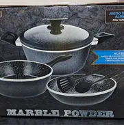Juego de 2 sartenes y 1 cazuela, inducción, con 3 utencilios --mensajería gratis - Img 49186032