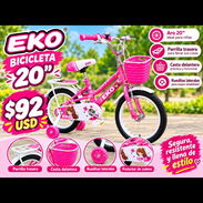 Bicicleta 20 color Rosa y Azul - Img 58214934