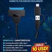 EN VENTA ADAPTADOR SATA-USB Y TIPO C . MENSAJERIA POR UN COSTO ADICIONAL A VARIOS MUNICIPIOS DE LA HABANA - Img 57952449