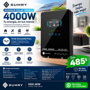 Inversor Solar Híbrido SUMRY 4000W 24V a 120V Onda Pura con MPPT 140A y Pantalla LCD Táctil. Factura + Garantía. - Img 57770028