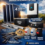 Kit de paneles solares e inversor - Img 57705086