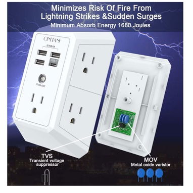Cargador de pared con tomas AC - Img 121192521