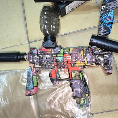 Ametralladora M416 y Mp7 super lindas de bolita hidrogel dispara duroo - 5/10