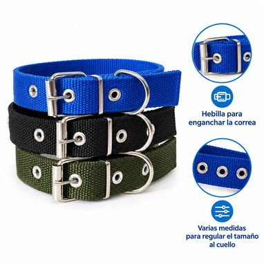 Collar Ajustable con Diseño de Tachuelas Planteadas - 3/5