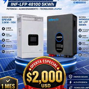Kit inversor EPEVER 3.5 k + Batería Infinisolar 5k - Img 56791860