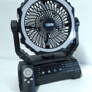 Ventilador Portátil* Ahora dos en uno. 🔺️ _Potencia de etrada:_ 15W ⚡_Voltaje de entrada y salida:_ 5V/3A 🔋Capacidad d - 3/3