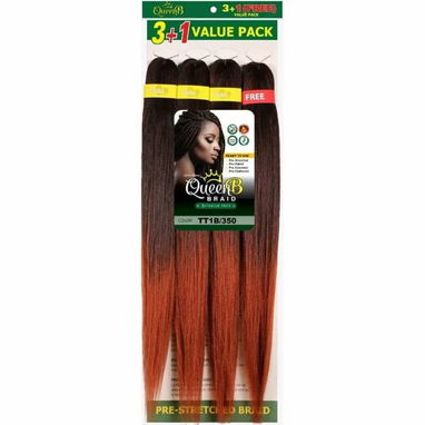 Paquete de 4 moños de pelo QueenB varios colores - Img 114297327