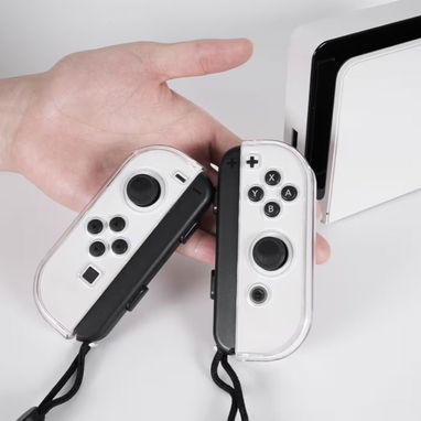 ☎️53544655 🛵 Entrega Disponible ⭐Funda Transparente Protectora para Nintendo Switch OLED con Agarre Ergonómico ⭐ - Img 124542177