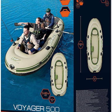 Bote InflableBestway Hydro-Force Voyager 500 65001 348 X 141 48 cm. Nuevo en su caja - Img 105395886