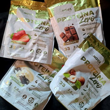 Proteína Zero Hidrolizada B.Nova 1kg/ 33 servicios Precio: 35 USD 👉🏻 28g de proteína + 5g de BCCA por servicio Varios - Img 124591401