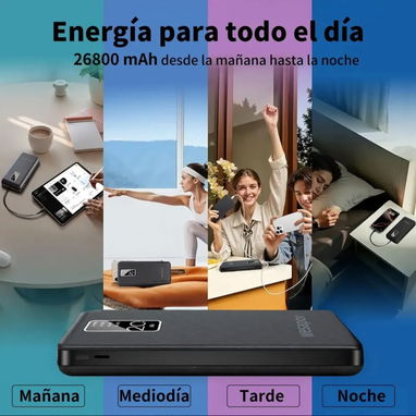 Banco de almacenamiento d carga/26800 mAh - 6/6