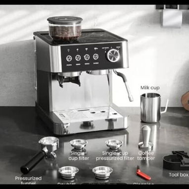 Maquinas de hacer café expresso con molino para moler granos original importado - Img 123807439