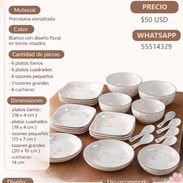 JUEGO DE VAJILLA DE PORCELANA, ENTREGA DE FACTURA, VARIEDAD DE ÚTILES DEL HOGAR, ETC - Img 54864024