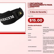 CINTURÓN DE ENTRENAMIENTO PARA GIMNASIO . - Img 57556316