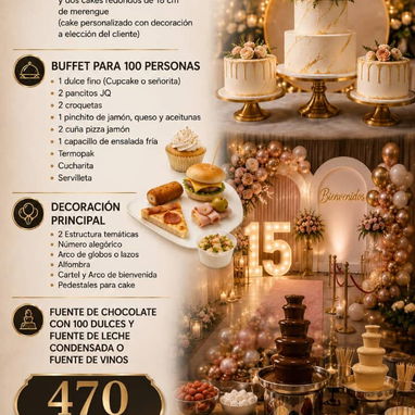 Paquetes de Decoraciones,buffet,cake para fiestas de cumpleaños y eventos - Img 123275570
