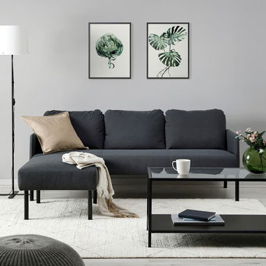 VENDO SOFA DE IKEA CON OTTOMAN NUEVO EN SU CAJA | SECTIONAL | SOFA EN L | APOYA PIES | JUEGO DE SALA | OTOMAN - Img 99182585