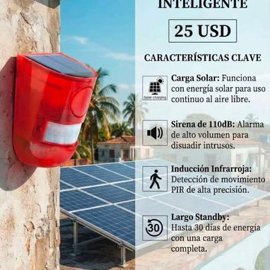 Alarma solar de exterior de baterías, protege tus paneles - 2/2