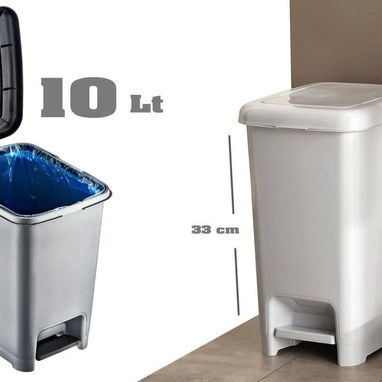 Basurero plástico con pedal 10 lt(NGV) - 6/6