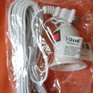 Kit de de cable eléctrico con socket para bombillo y espiga. Blanco. Puedes armar una lámpara facilmente - Img 54408443