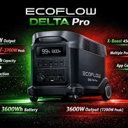 Ecoflow delta pro sellada caja garantia x escrito 3600wh bateria salida 3600W (7200W pico) – X-Boost 4500W Conecta casa - Img 54445970
