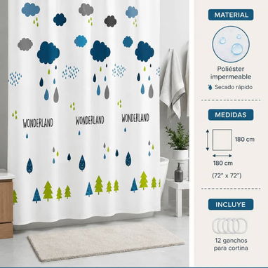 Cortina de Baño Impermeable (cv) - 5/5
