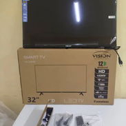 Smart TV visión 32 pulgada con cajita interna y soporte - Img 55851537