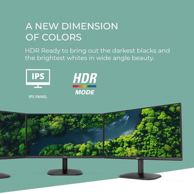 AOC 24B35H3 - Monitor LED de 24" IPS Full HD (1920 x 1080) 120Hz, sincronización adaptativa, VGA y HDMI 52815418 - Img 122574746