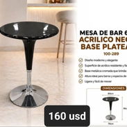 Mesa de bar, 2 colores. Tenemos también silla de bar - Img 57861276