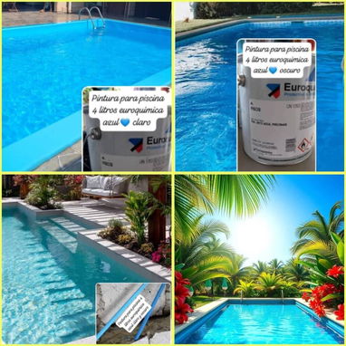 Pintura para piscina 4 litros euroquimica linea industrial importada de España en nuestro almacén en playa - Img 118916077