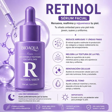 Sérum Faciales Serum Serun Niacinamida Baba de Caracol Cúrcuma Vitamina C Retinol Ácido Hialurónico Cuidado facial Piel - 5/8