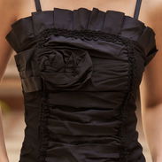 blusa negra, top elegante, blusa escotada, tops negros, blusas elegantes, blusa para eventos, ropa de fiesta de mujer - Img 55169344