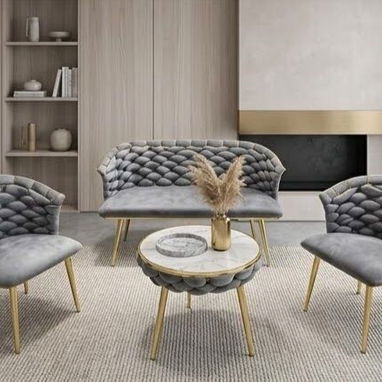 🛋Juego de muebles de 3 piezas y mesa de centro - 3/3