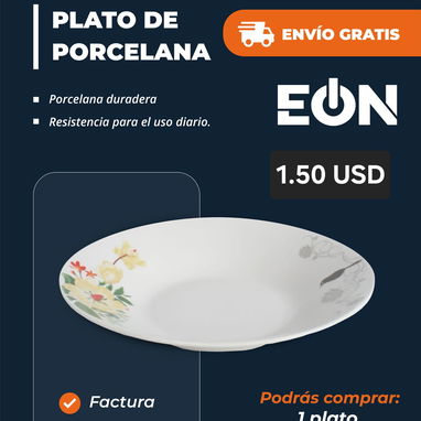 Plato de porcelana - 2/3