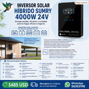 Inversor Solar Híbrido SUMRY 4000W 24V a 120V Onda Pura con MPPT 140A y Pantalla LCD Táctil - Img 57846478