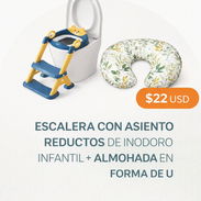 COMBO ESCALERA CON ASIENTO REDUCTOR + ALMOHADA EN FORMA DE U - Img 56927924