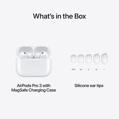 AUDÍFONOS INALÁMBRICOS AIRPODS PRO 3 APPLE ANC AUDIO ESPACIAL USB-C SENSOR CARDÍACO ENVÍO DISPONIBLE + GARANTÍA - Img 127989132