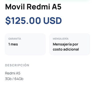 Movil Redmi A5 - Img 126359118