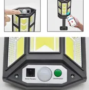 Lámpara solar para exteriores con sensor de movimiento y remoto. Nueva en su caja! - Img 50606228