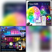 Luz Led RGB (Blanco y todos los otros colores) 15m con transformador, bluetooth, mando - Img 56027032