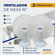 Ventiladores de mesa dos x un mismo precio - Img 55750154