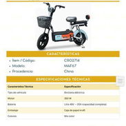 48 x 20 lithium autonomía de 70 a 75 km   810 usd 💸 - Img 56523275