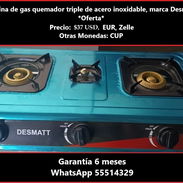 Cocina De Gas marca Desmatt, envío gratis o mensajería express, 6 meses de garantía. Entrega de Factura - Img 56345250