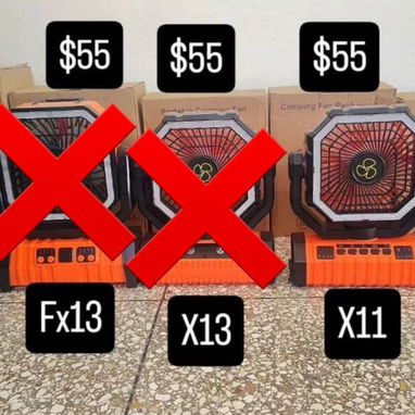 VENTILADORES RECARGABLES F22-F22s-F38-X11 - 2/2