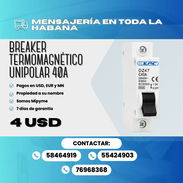 ⚡ BREAKER TERMOMAGNÉTICO UNIPOLAR 40A 💰 $4.00 USD - Img 56815320